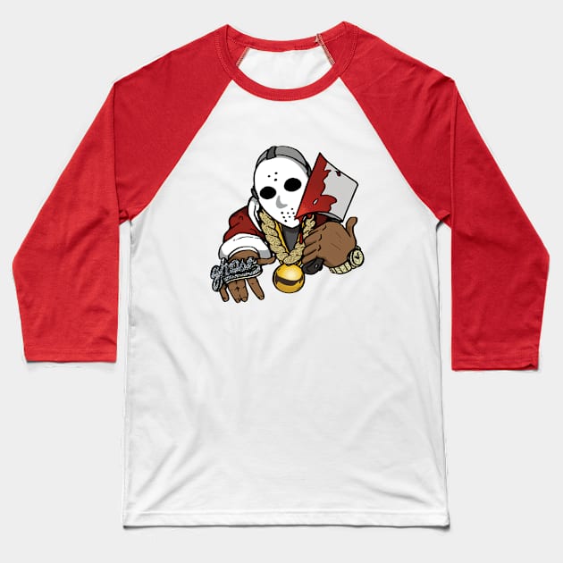 Ghost Face Killah Baseball T-Shirt by Cutter Grind Transport